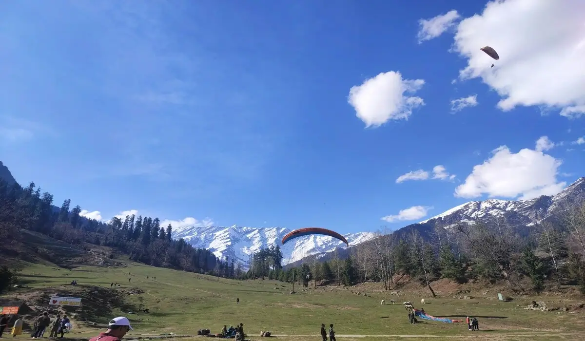 Solang Valley with snow activities and cable car in Manali Himachal Pradesh