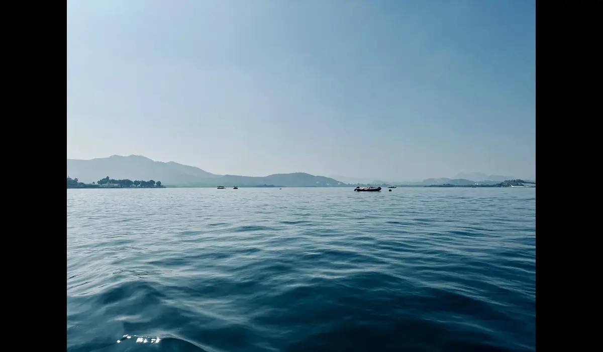 Early morning view of City Palace with fewer tourists